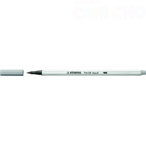 CANETA PEN BRUSH CINZA 568/95 STABILO
